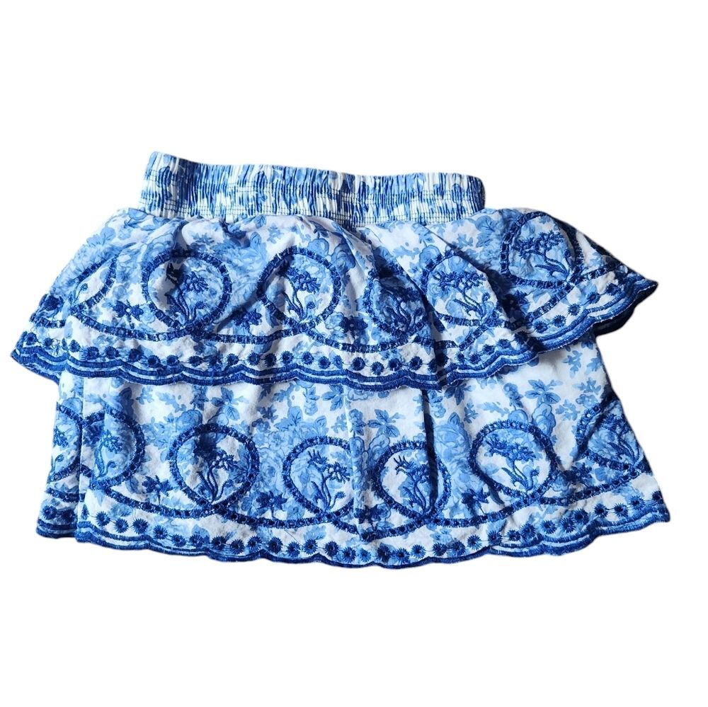 Trish Scully Lined Skirt Size 3T Blue/White